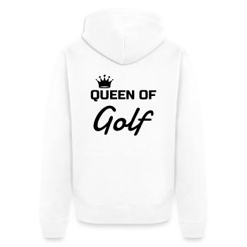 Golf - Sport - Golfer - Club - Green - Game - Play - Veste à capuche bio Premium Unisexe - blanc - Dos - Thijin (182cm)