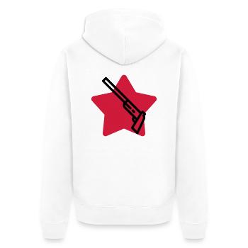 Sport Shooting - Sportschießen - Tir - Sport - Unisex Premium Organic Zip Hoodie - white - Back - Thijin (182cm)