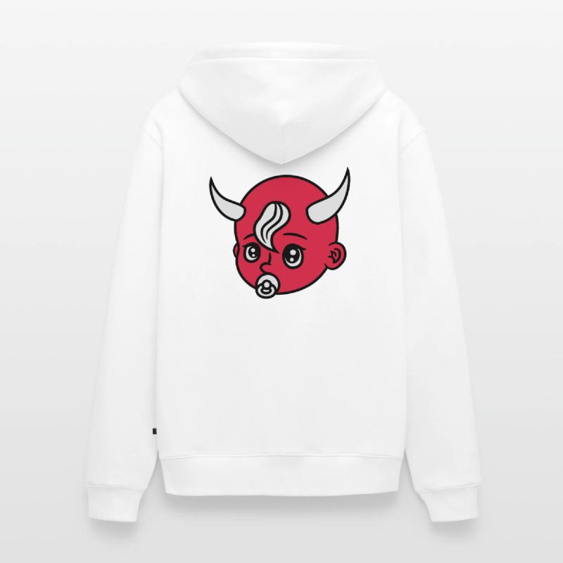 head face evil devil demon hell devil satan crawli Unisex Premium Organic Zip Hoodie