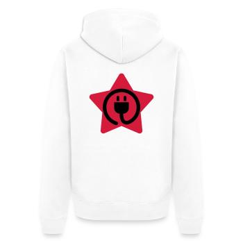 électricien / électricité / energie / bricolage - Veste à capuche bio Premium Unisexe - blanc - Dos - Thijin (182cm)
