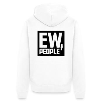 ew people citation drôle - Veste à capuche bio Premium Unisexe - blanc - Dos - Thijin (182cm)