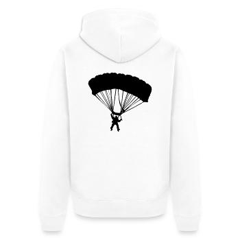parachutiste - Veste à capuche bio Premium Unisexe - blanc - Dos - Thijin (182cm)