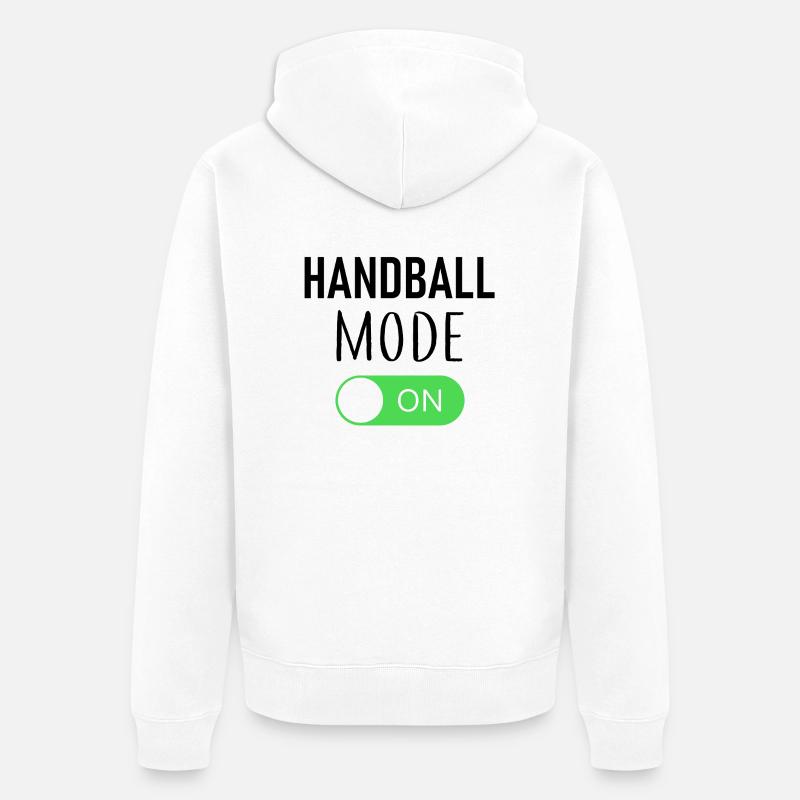 Mode handball aaa activé - Veste à capuche bio Premium Unisexe - blanc