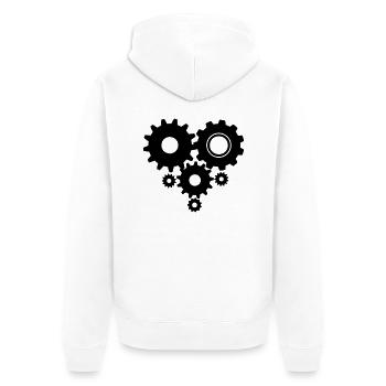 Rencontres Gears - Veste à capuche bio Premium Unisexe - blanc - Dos - Thijin (182cm)