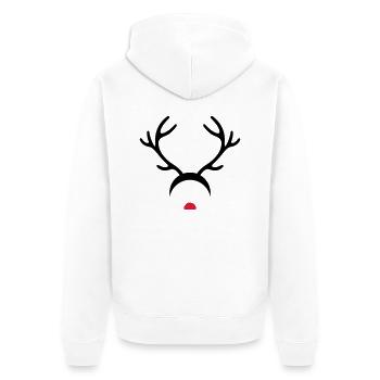Rudolph - Veste à capuche bio Premium Unisexe - blanc - Dos - Thijin (182cm)