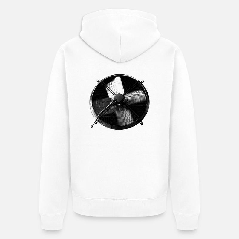 VENTILATOR - Unisex Premium Bio Zip Hoodie - Weiß