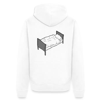 Literie Chambre Meubles - Veste à capuche bio Premium Unisexe - blanc - Dos - Thijin (182cm)