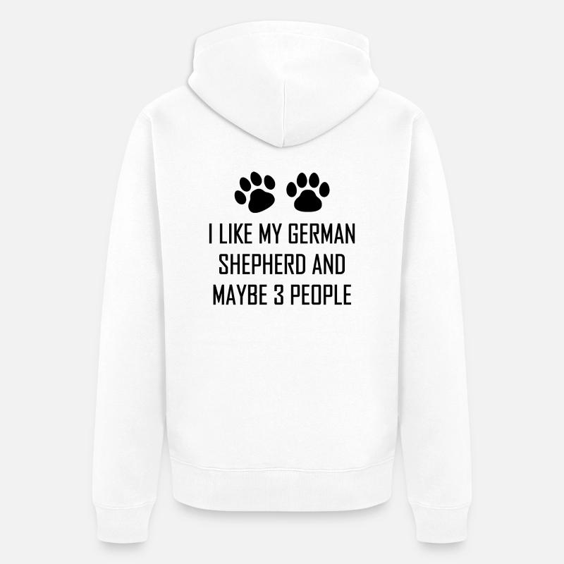 Chien Hund - Veste à capuche bio Premium Unisexe - blanc