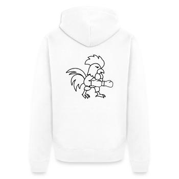 Boxeur - Veste à capuche bio Premium Unisexe - blanc - Dos - Thijin (182cm)
