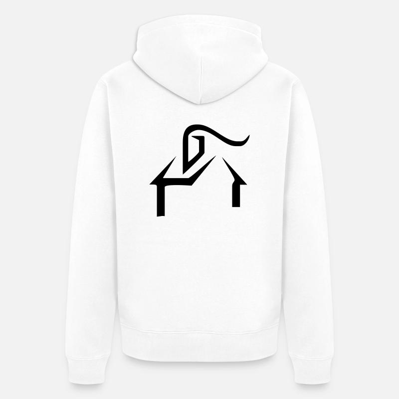 Maison - Veste à capuche bio Premium Unisexe - blanc