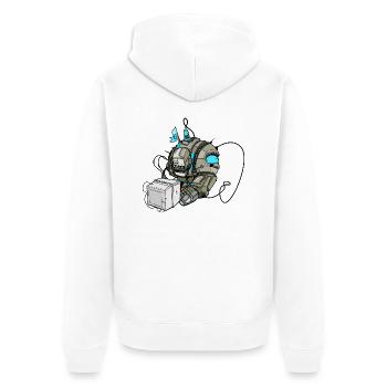 2001 space oddysee. be aware of the monolith - Veste à capuche bio Premium Unisexe - blanc - Dos - Thijin (182cm)