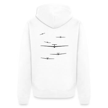 vol à voile - Veste à capuche bio Premium Unisexe - blanc - Dos - Thijin (182cm)