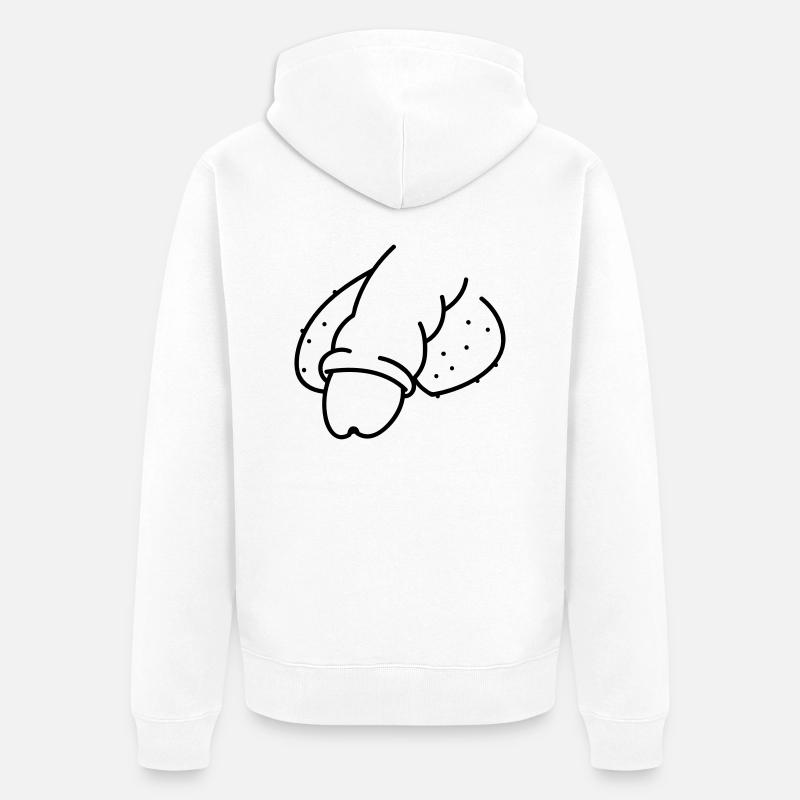 Dick - Veste à capuche bio Premium Unisexe - blanc