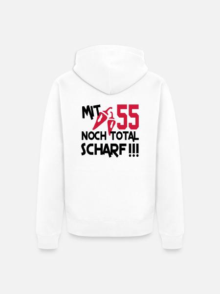 total_scharf_55 - Veste à capuche bio Premium Unisexe - blanc