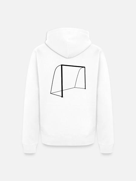 Ziel - Unisex Premium Bio Zip Hoodie - Weiß