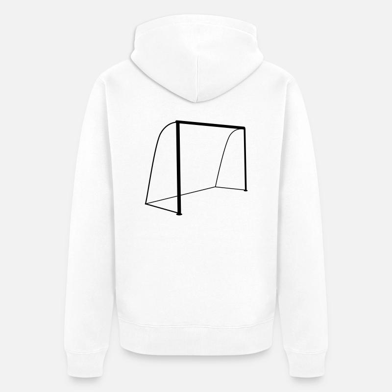 l'objectif - Veste à capuche bio Premium Unisexe - blanc