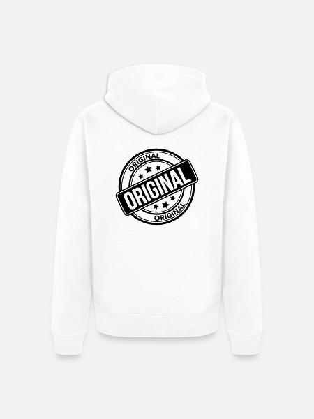 Original - Unisex Premium Bio Zip Hoodie - Weiß