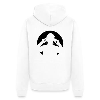 music_man - Veste à capuche bio Premium Unisexe - blanc - Dos - Thijin (182cm)