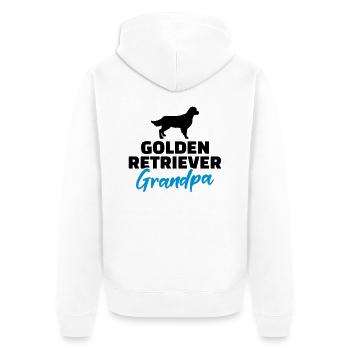 Golden Retriever - Veste à capuche bio Premium Unisexe - blanc - Dos - Thijin (182cm)