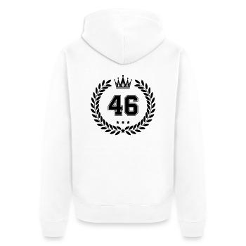 Armoiries 46 - Veste à capuche bio Premium Unisexe - blanc - Dos - Thijin (182cm)