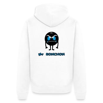 mr_ronchon - Veste à capuche bio Premium Unisexe - blanc - Dos - Thijin (182cm)