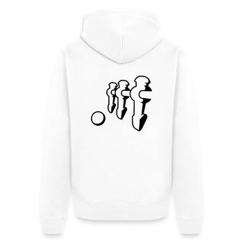 Kicker (contour) - Kicker shirt - Veste à capuche bio Premium Unisexe - blanc - Dos - Thijin (182cm)