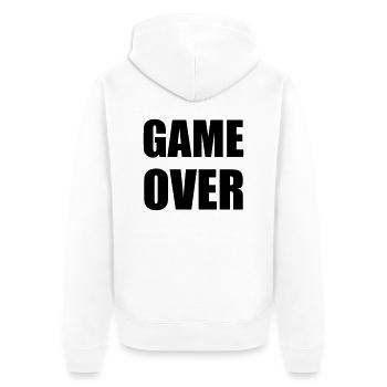 game over - Veste à capuche bio Premium Unisexe - blanc - Dos - Thijin (182cm)