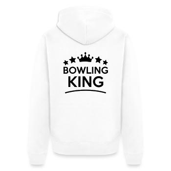 bowling king stars - Veste à capuche bio Premium Unisexe - blanc - Dos - Thijin (182cm)
