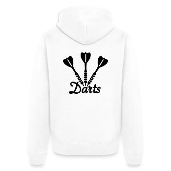 Jeu de fléchettes - Veste à capuche bio Premium Unisexe - blanc - Dos - Thijin (182cm)