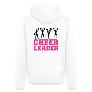 Cheerleader - Unisex Premium Bio Zip Hoodie - Weiß - Hinten - Thijin (182cm)
