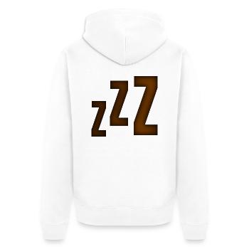 Smiley Sleeping 'ZZZ' - Veste à capuche bio Premium Unisexe - blanc - Dos - Thijin (182cm)