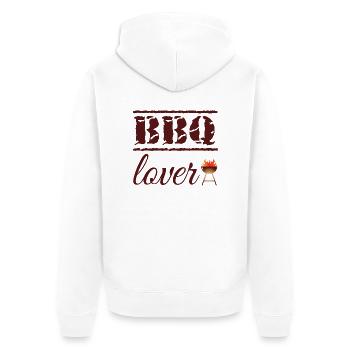 BBQ lover - Veste à capuche bio Premium Unisexe - blanc - Dos - Thijin (182cm)