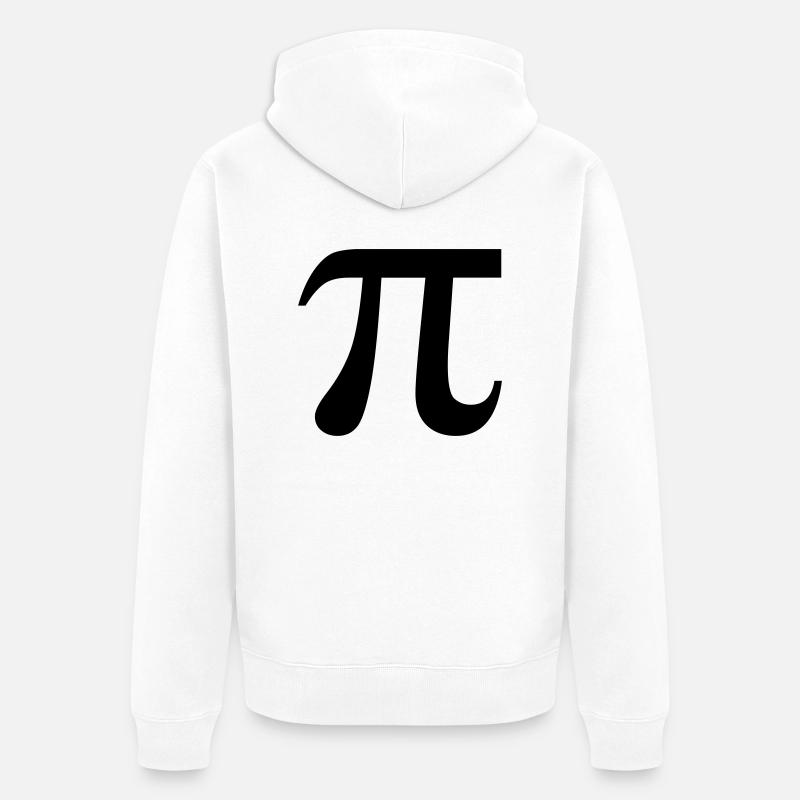PI - Unisex Premium Bio Zip Hoodie - Weiß
