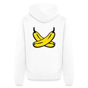 Banane - Veste à capuche bio Premium Unisexe - blanc - Dos - Thijin (182cm)