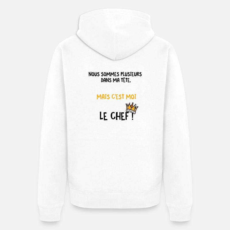 plusieurs tete - Veste à capuche bio Premium Unisexe - blanc