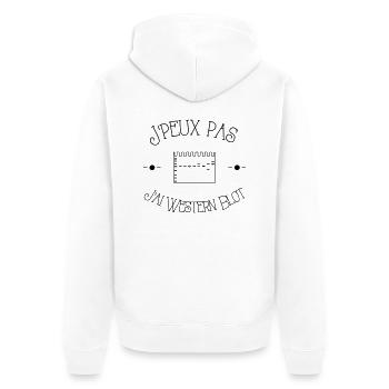 J'peux pas... j'ai WB - Veste à capuche bio Premium Unisexe - blanc - Dos - Thijin (182cm)