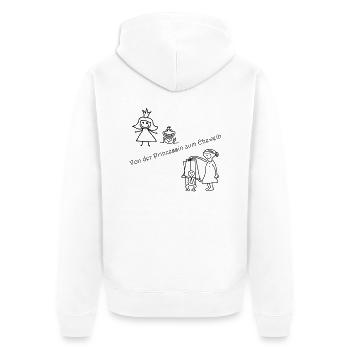 De princesse à épouse - Veste à capuche bio Premium Unisexe - blanc - Dos - Thijin (182cm)