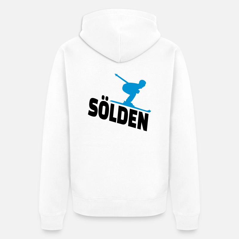 Sölden - Unisex Premium Bio Zip Hoodie - Weiß