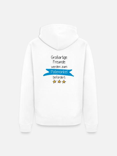 Großartige Freunde - Unisex Premium Bio Zip Hoodie - Weiß