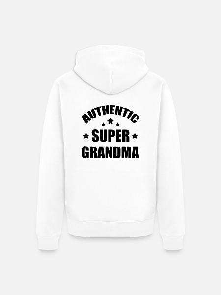 Großmütter / Oma / Mami / Großmutter / Mamy - Unisex Premium Bio Zip Hoodie - Weiß