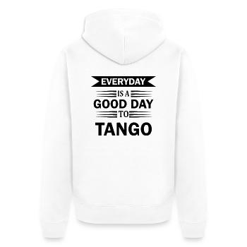 Dancing Dance Music - Unisex Premium Organic Zip Hoodie - white - Back - Thijin (182cm)