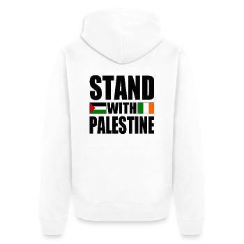 Stand with palestine - Veste à capuche bio Premium Unisexe - blanc - Dos - Thijin (182cm)