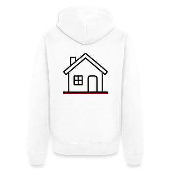 Icône de la maison - Veste à capuche bio Premium Unisexe - blanc - Dos - Thijin (182cm)