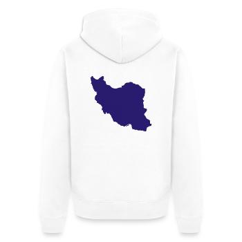 Iran - Veste à capuche bio Premium Unisexe - blanc - Dos - Thijin (182cm)