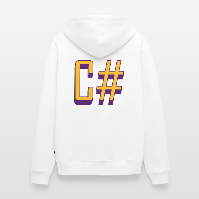 Programming Languages: C# / C sharp (Classic) Unisex Premium Organic Zip Hoodie