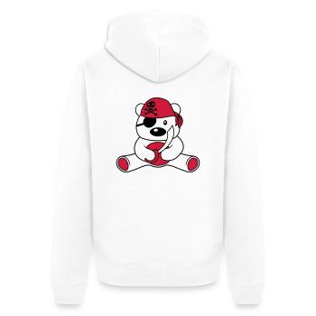 matrose pirat kapitaen saebel seeraeuber boot schi - Unisex Premium Bio Zip Hoodie - Weiß - Hinten - Thijin (182cm)