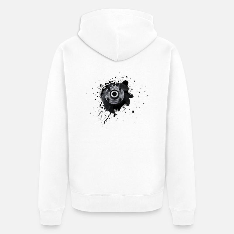 Articulation de direction droite - Veste à capuche bio Premium Unisexe - blanc