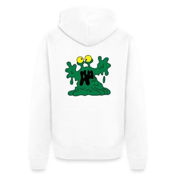 Le Blob! - Veste à capuche bio Premium Unisexe - blanc - Dos - Thijin (182cm)