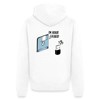 I'm your father - Veste à capuche bio Premium Unisexe - blanc - Dos - Thijin (182cm)