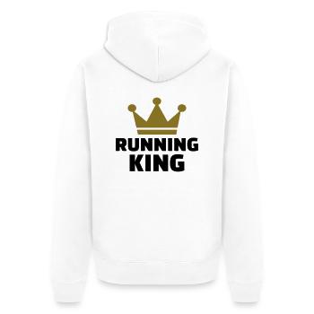 Running King - Veste à capuche bio Premium Unisexe - blanc - Dos - Thijin (182cm)